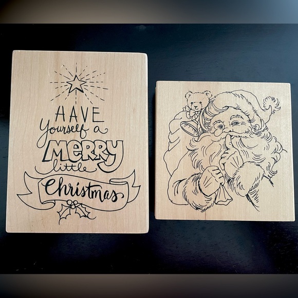Christmas Themed Rubber Stamps - Picture 1 of 5